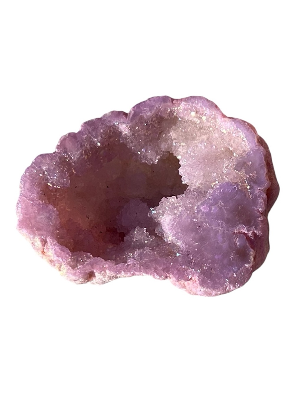 Pink Geode Decorative Crystal - Home Accents